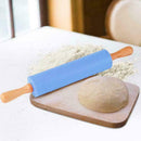 30cm Non-Stick Silicone Rolling Pin Pastry Baking Decorating Dough Tool E8J3