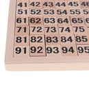 Montessori Math Education Materials - Wooden 1-100Consecutive Numbers Blocks Box