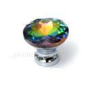 10x Diamond Crystal Glass Door Knobs Cupboard Wardrobe Cabinet Door Handles
