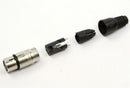 3 Pin Female&Male Plug XLR Audio Microphone Connector MIC Adapter 2 Pcs JR