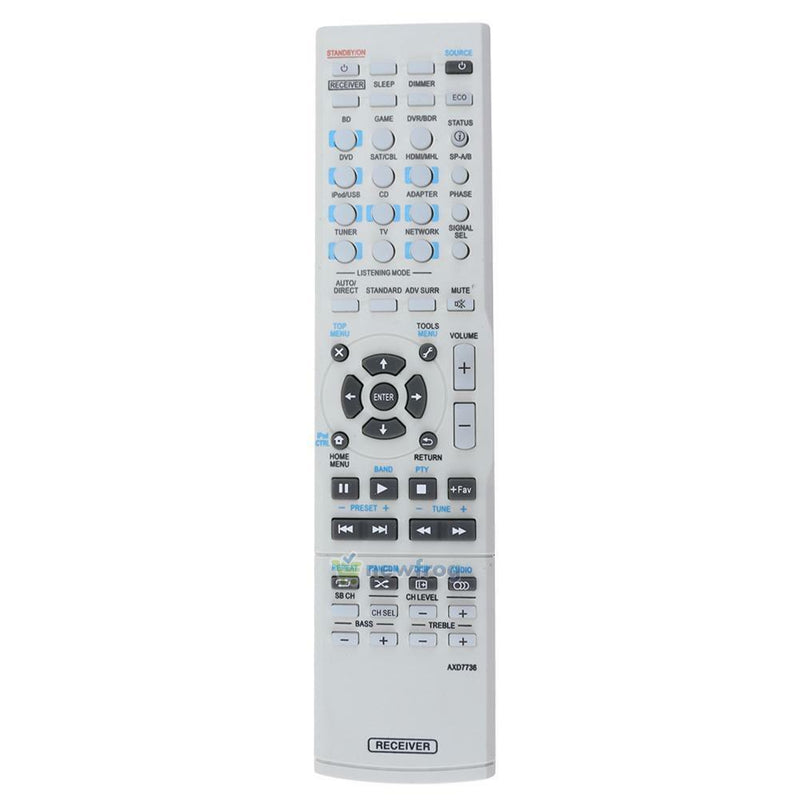 Home Remote Control Replacement for Pioneer AXD7736 Audio Video Receiver White