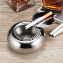 Windproof Ashtray Stainless Steel Modern Tabletop Ashtray Indoor Outdoor Ashtray