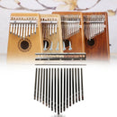 Thumb Piano 17 Keys with 5 Screws for Kalimba DIY Replacement Parts Musical
