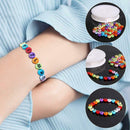 1000Pcs/Set DIY Bracelet Necklace Letter Acrylic Beads 15 Letters Mixed Colors