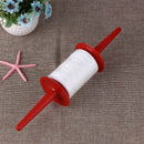 200m Winding Plastic Hoop Spool Plastic Line Kite String Polyester Red