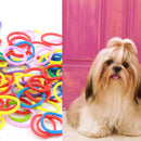 1 bag Lots Rubber Band Pet Hair Dog Grooming Bow Colorful for Pet Beauty  Dcql