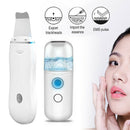 Ultrasonic Facial Scrubber Cleaner Face Skin Peeling Clean+30ml Facial Sprayer