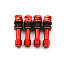 4x TR48E Bolt-in Auto Car Tubeless Wheel Tire Valve Stems Dust Caps Red  FT