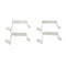 5 Pcs Black Over-the-Door 8 Hook Hanger