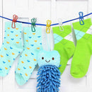 50pcs Steel Wire Clip,Colorful Windproof Clothespin Random Color Y2B8
