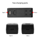 Travel USB Dual Battery Charger Holoder For Insta360 ONE R Battery Base
