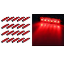 20x 3.8" Amber 6 LED Side Marker Indicator Light Lamp Car Vehicle 12V Red