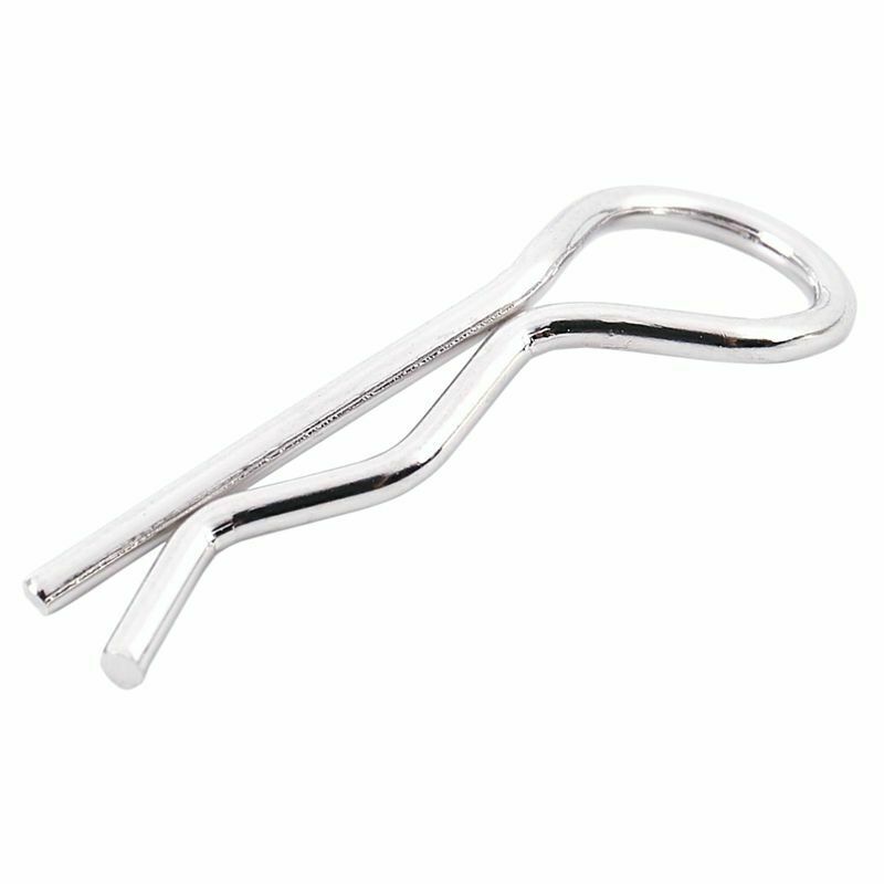 100pcs Universal 1/10th Scale Bend Body Clips Pins Metal For 1/10 HSP car G5N4
