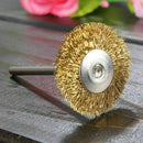 5PCS Mini Wire Brush Brushes Brass Cup Wheel For or Home Drill T7W8 D2W5