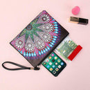 DIY Mandala Special Shaped Diamond Painting Wristlet Wallet Zipper Clutch