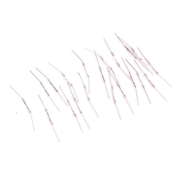 10Pcs 14mm Glass Magnetic Induction Reed Switch MagSwitch Normally Open S Gw