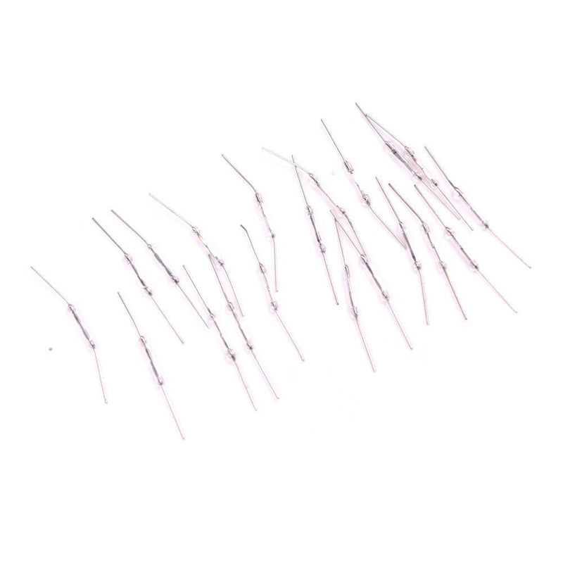 10Pcs 14mm Glass Magnetic Induction Reed Switch MagSwitch Normally Open S Gw