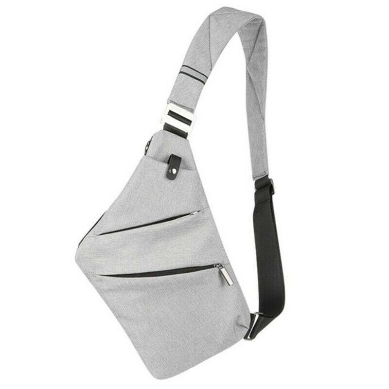 New Osoce Men Nylon Crossbody Shoulder Chest Thin Sling Casual Bag Satchel  G5N6