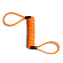 Motorcycle Security Alarm Disc Lock Spring Orange Reminder Cable 150cm Hot