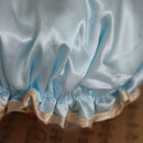 Blue Ribbon Waterproof Elastic Band Lace Bow Hat Hair Bath Shower Bouffant GTU