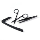 3x Professional Stainless Steel Eyebrow Cutter Eyebrow Scissors Eyebrow Knif BX