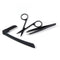 3x Professional Stainless Steel Eyebrow Cutter Eyebrow Scissors Eyebrow Knif BX