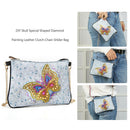 DIY Butterfly Special Shaped Diamond Painting Leather Chain Crossbody Bags