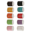 10 Rolls Waxed Cotton Fabric String Thread Cord Rope Beading Jewelry Crafts