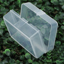 5pcs Clear Plastic Transparent Storage Box Collection Container Case Part  LJ