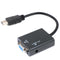 HDMI to VGA Adapter HDMI VGA Converter Cable Support 1080P with Audio Cable  Jâ„–[