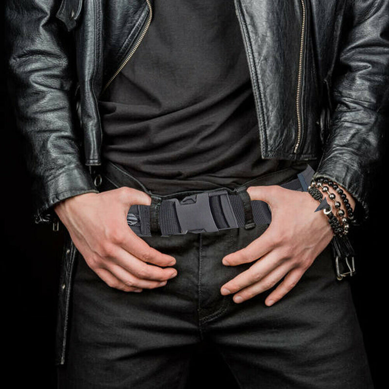 Outdoor Molle Sports Belt Combat Zipper Hidden Money Waistband with Buckle