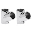 2pcs Boat Hand Rail Fittings - 60 Degree Tee- 316 Marine Stainless Steel 22mm