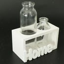 Tabletop Glass Terrarium for Hydroponics Plants Home Decor-White