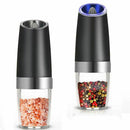 Premium Gravity Electric Salt and Pepper Grinder Set of 2 Battery Powered S