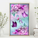 5D Full Drill Diamond Painting Flower Butterfly Cross Stitch Kits (hg345)