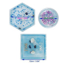 3 Pack Diy Coaster Silicone Mold, Include Round, Square, Hexagon, Bottom Br N2G5
