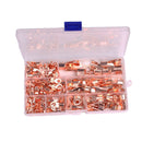 Wire Crimp Open Barrel Connector Copper Ring Lug Terminals Assortment Kit Boat