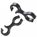 Portable Trekking Pole Walking Stick 8 Shaped Clip Clamp Accessories Black W9J4