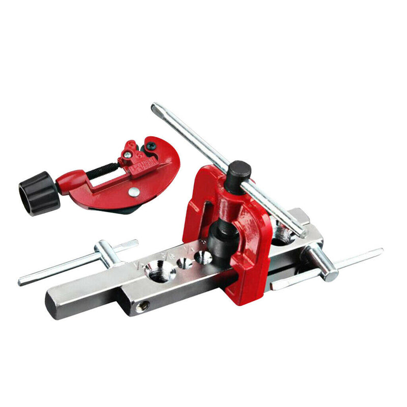 Hand Copper Pipe Tube Expander Flaring Tools Set with 3-28mm Pipe Cutter, inch