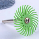 60Pcs Accessories Radial Bristles Polishing Polishing Wheel Mixing Grit+6Pc