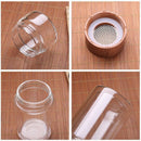 Lvzhu 200Ml Glass Water Bottle with Tea Infuser Glass Cups Travel Mug for T