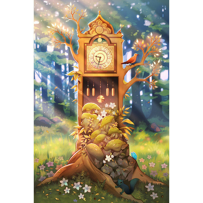 1000 Pieces DIY Tree Clock Puzzle Educational Learning Assembling Toys