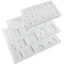 3 Pcs Silicone Casting Molds,Diy Jewelry Pendant Craft Making Moulds With H Y5M9