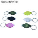 Mini Compact Keyring 2 Led Light Torch White Keychain Portable Flashlight