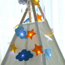 LED Decorative Lamp Star Moon Cloud Decorative Light Nonwovens Holiday Kids