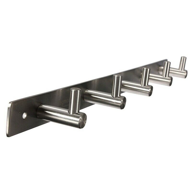 Wardrobe wall Wardrobe Hook hook rail stainless steel 5 hooks T9H2