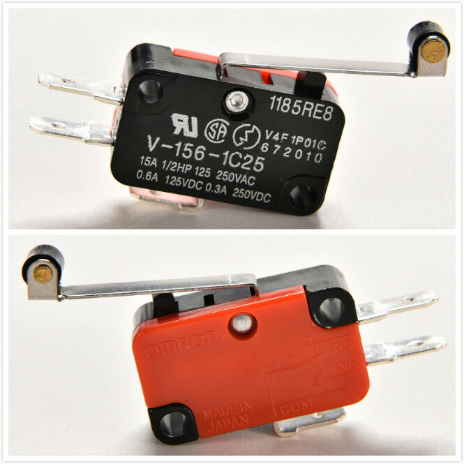 2X Micro Switch Spdt Hinge Roller Lever 15A V-156-1C25 Nice Small Useful JR