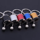 Balck 6-Speed Gearshift Gear Shift Gearbox Bag Key Ring Keyring Keychain Ki F0C5