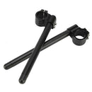 35mm Motorbike Clip On Fork Handlebar Universal Fit High Quality CNC Black