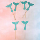 mermaid fishtail flag cake topper birthday party decorations supplies girl fa â„–[